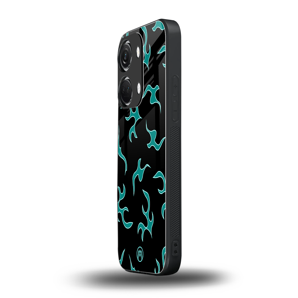 lil blue flames back phone cover | glass case for oneplus nord 3