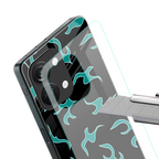 lil blue flames back phone cover | glass case for oneplus nord 3
