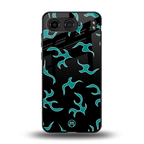 lil blue flames back phone cover | glass case for oneplus nord 4