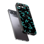 lil blue flames back phone cover | glass case for oneplus nord 4