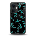 lil blue flames back phone cover | glass case for oneplus nord ce 3