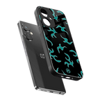 lil blue flames back phone cover | glass case for oneplus nord ce 3