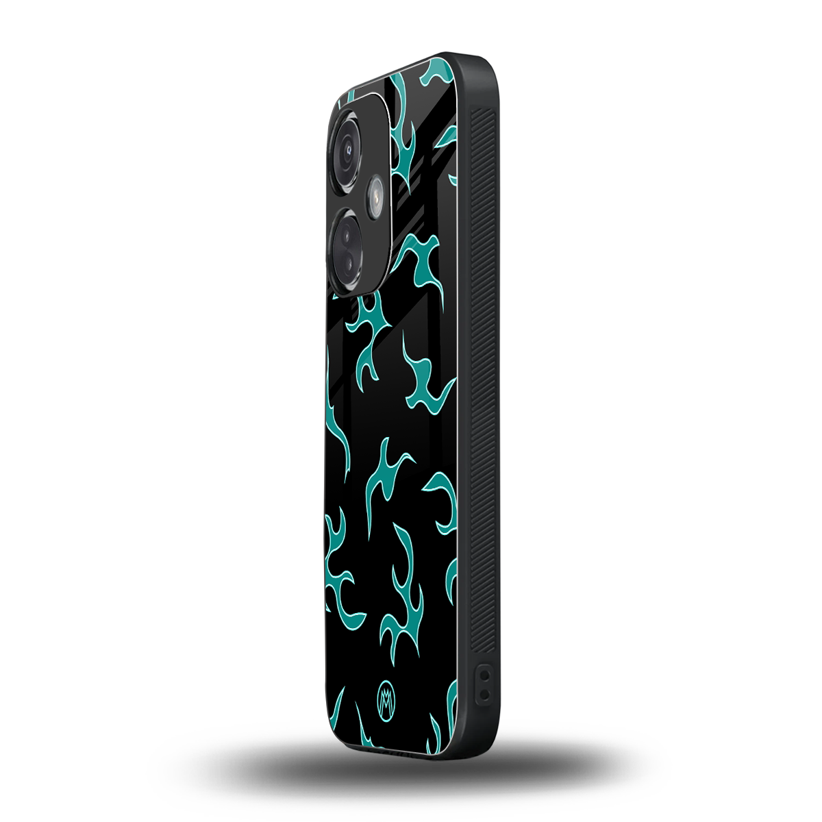 lil blue flames back phone cover | glass case for oneplus nord ce 3