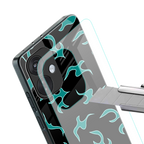 lil blue flames back phone cover | glass case for oneplus nord ce 3
