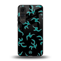 lil blue flames back phone cover | glass case for oneplus nord ce 4 lite