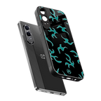 lil blue flames back phone cover | glass case for oneplus nord ce 4 lite