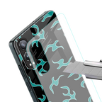 lil blue flames back phone cover | glass case for oneplus nord ce 4 lite