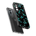 lil blue flames back phone cover | glass case for oneplus nord ce 4