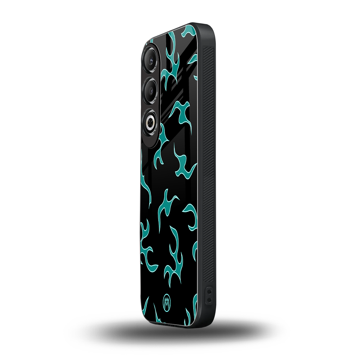 lil blue flames back phone cover | glass case for oneplus nord ce 4