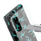 lil blue flames back phone cover | glass case for oneplus nord ce 4
