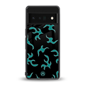 lil blue flames back phone cover | glass case for google pixel 6 pro