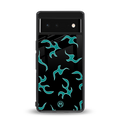 lil blue flames back phone cover | glass case for google pixel 6