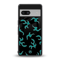 lil blue flames back phone cover | glass case for Google Pixel 7