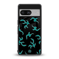 lil blue flames back phone cover | glass case for Google Pixel 8