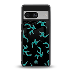 lil blue flames back phone cover | glass case for Google Pixel 8