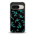 lil blue flames back phone cover | glass case for google pixel 9