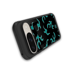 lil blue flames back phone cover | glass case for google pixel 9