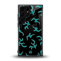 lil blue flames back phone cover | glass case for samsung galaxy s23 ultra