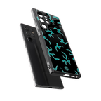 lil blue flames back phone cover | glass case for samsung galaxy s23 ultra