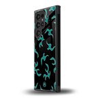 lil blue flames back phone cover | glass case for samsung galaxy s23 ultra