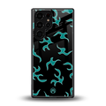 lil blue flames back phone cover | glass case for samsung galaxy s25 ultra