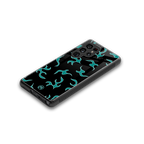 lil blue flames back phone cover | glass case for samsung galaxy s25 ultra