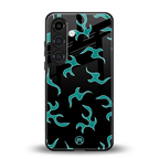 lil blue flames back phone cover | glass case for samsung galaxy s24