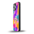 lil colourful alien back phone cover | glass case for iphone 13 pro max