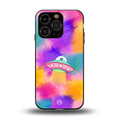 lil colourful alien back phone cover | glass case for iphone 13 pro