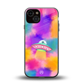 lil colourful alien back phone cover | glass case for iphone 13