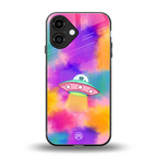 lil colourful alien back phone cover | glass case for iphone 16