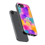 lil colourful alien back phone cover | glass case for iphone 16e