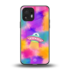 lil colourful alien back phone cover | glass case for nothing phone 2