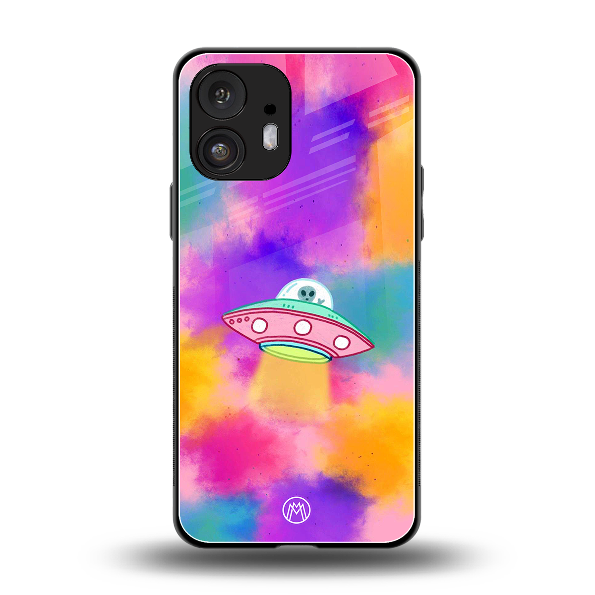 lil colourful alien back phone cover | glass case for nothing phone 2