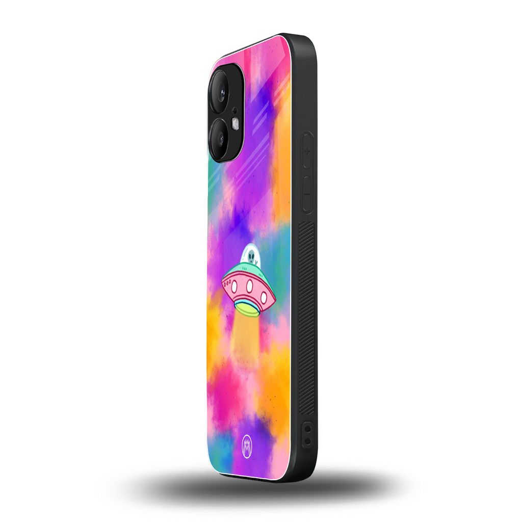 lil colourful alien back phone cover | glass case for nothing phone 2