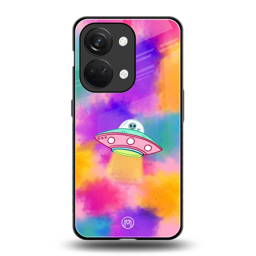lil colourful alien back phone cover | glass case for oneplus nord 3