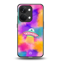 lil colourful alien back phone cover | glass case for oneplus nord 3