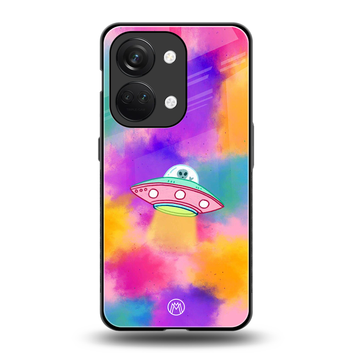 lil colourful alien back phone cover | glass case for oneplus nord 3