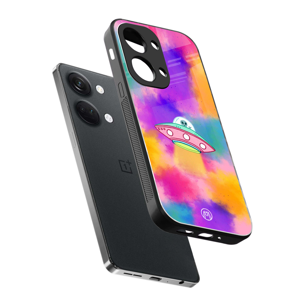 lil colourful alien back phone cover | glass case for oneplus nord 3