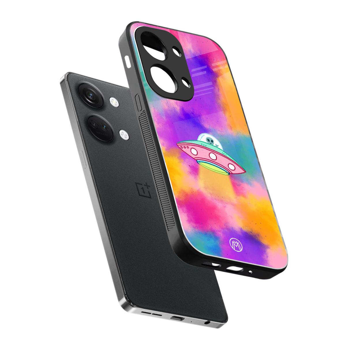 lil colourful alien back phone cover | glass case for oneplus nord 3