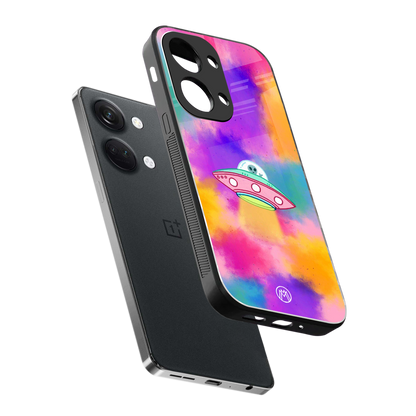 lil colourful alien back phone cover | glass case for oneplus nord 3