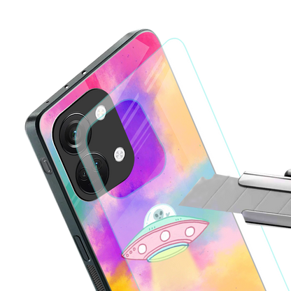 lil colourful alien back phone cover | glass case for oneplus nord 3