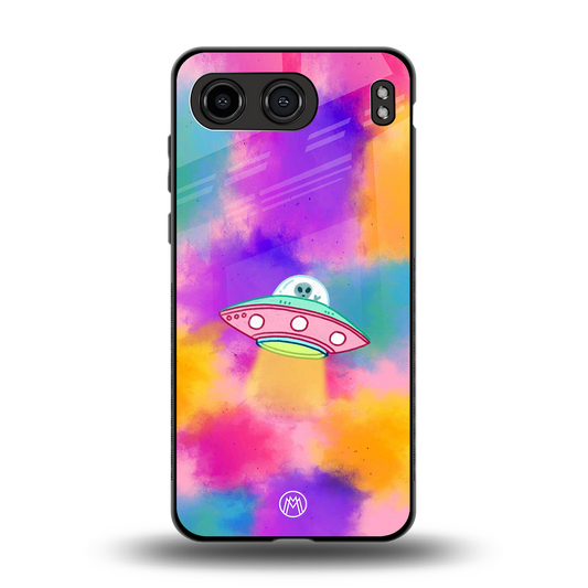 lil colourful alien back phone cover | glass case for oneplus nord 4
