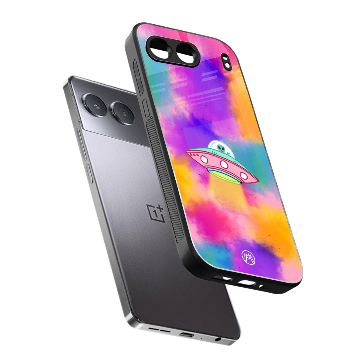 lil colourful alien back phone cover | glass case for oneplus nord 4