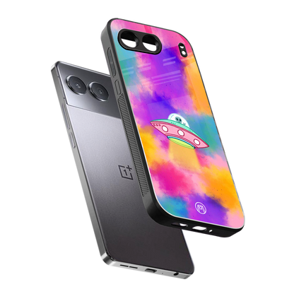 lil colourful alien back phone cover | glass case for oneplus nord 4