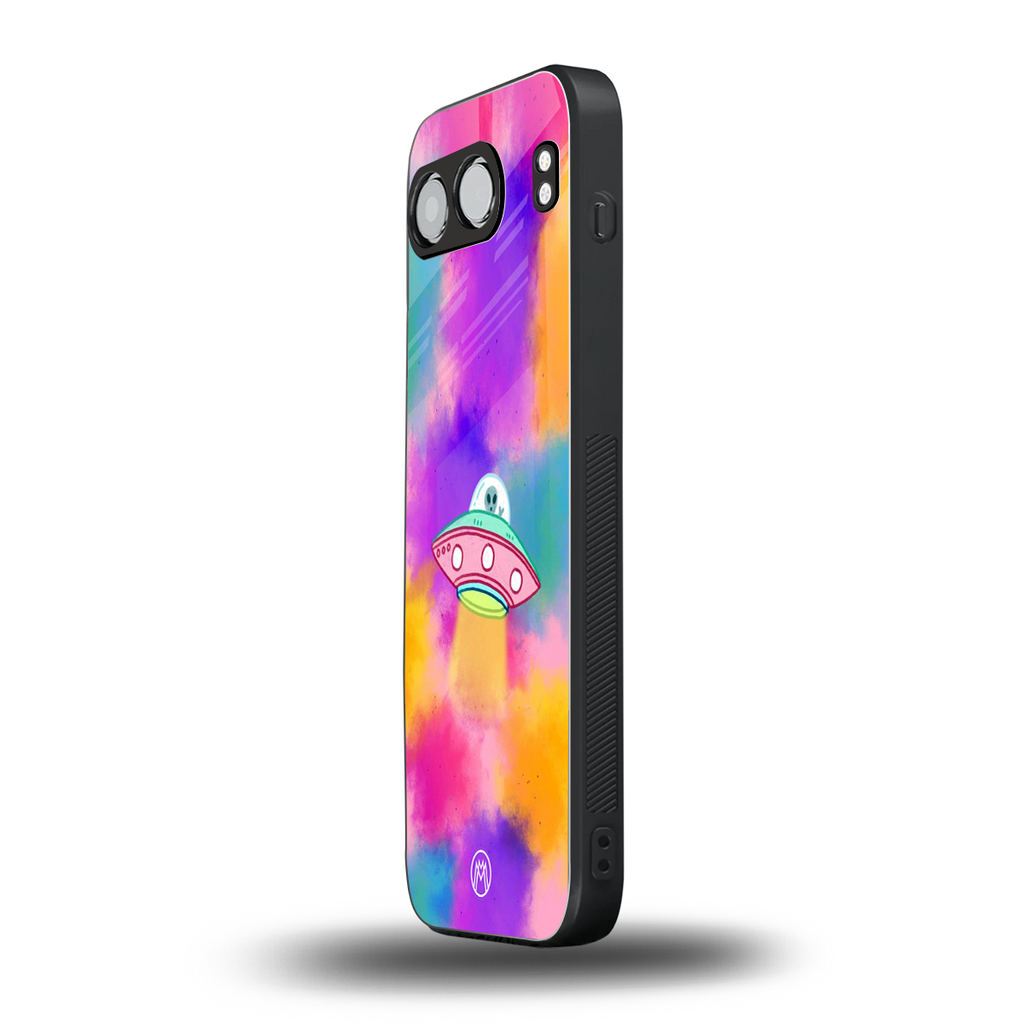 lil colourful alien back phone cover | glass case for oneplus nord 4