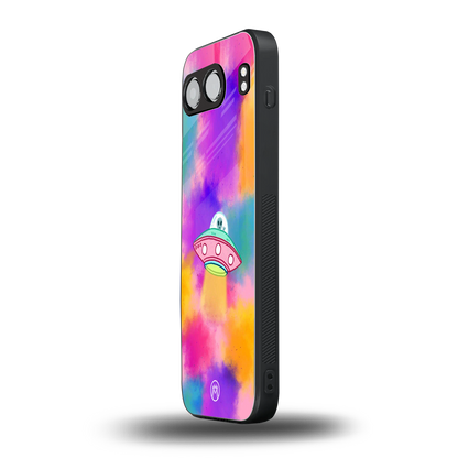 lil colourful alien back phone cover | glass case for oneplus nord 4