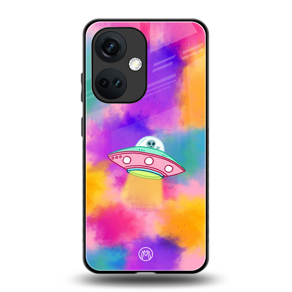 lil colourful alien back phone cover | glass case for oneplus nord ce 3