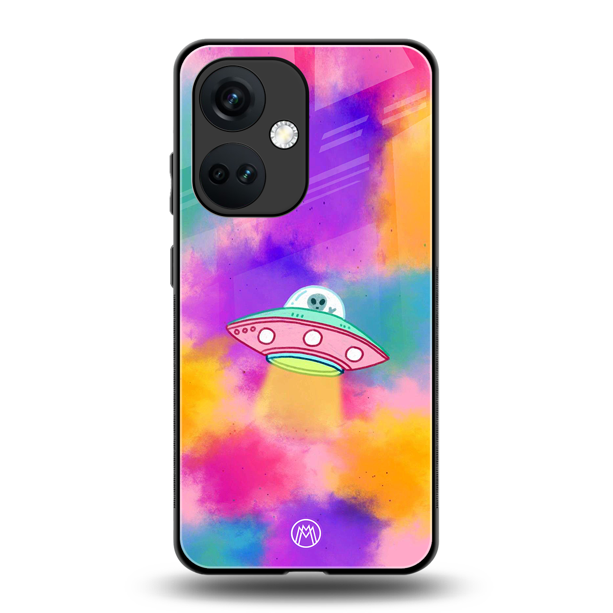 lil colourful alien back phone cover | glass case for oneplus nord ce 3