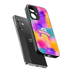lil colourful alien back phone cover | glass case for oneplus nord ce 3